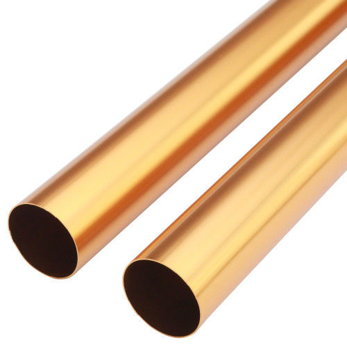 6061 T5 Tubes en alliage d'aluminium anodisés à couleur ronde